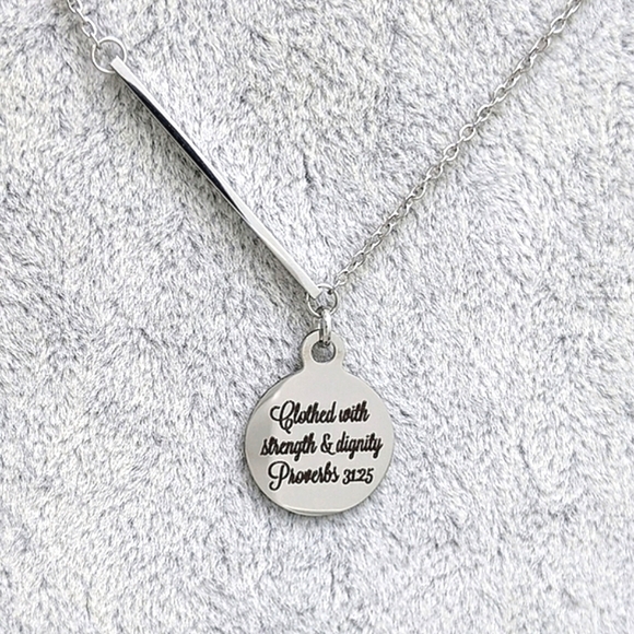 Christian Bible Verse Scripture Necklace - Picture 5 of 8